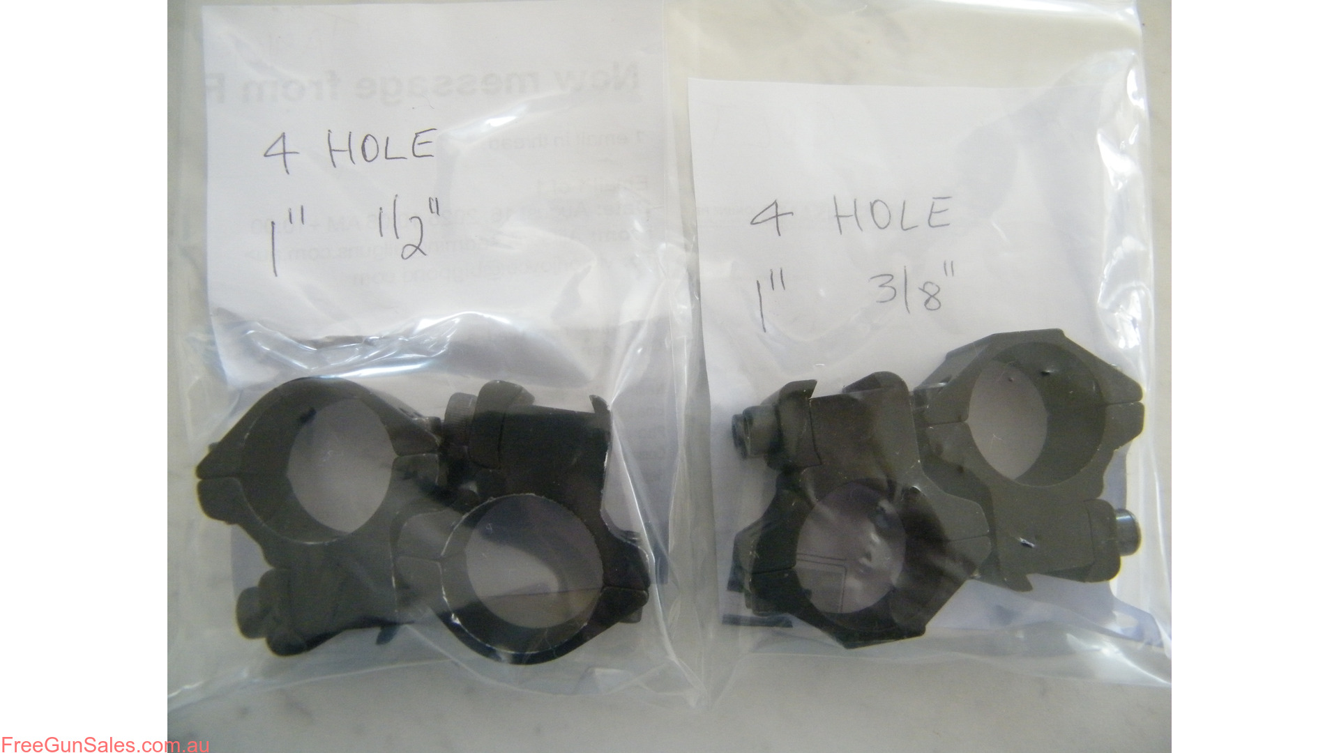 Scope Rings Aluminum 4 Hole