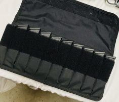 A mixture of glock and Magpul magazines 9 in total (10 Round)