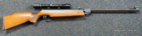 Good condition Weihrauch HW80 in 22 Air. Mounted is an Imperial 6x40 scope. Small marks to stock otherwise in good reliable break action air rifle. $65 freight 