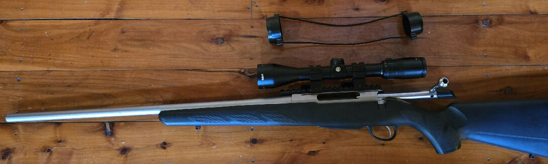 L/H Tikka T3 stainless Lite with scope. Very little use good condition. Buyer to pay transfer fee