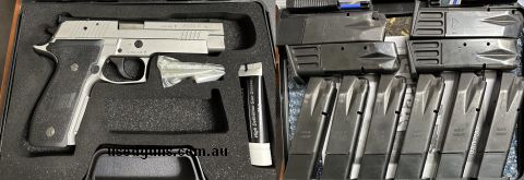 Excellent condition, low round count, 10 mags black scorpion holster brand new never used, original box and book