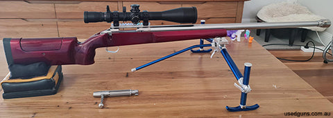 Reluctant sale due to having zero time to shoot. There are no issues with this rifle. Basically, brand new with 150 rounds through the barrel. I have load data 