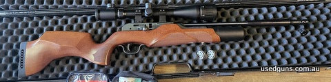 Walther Rotex RM8. Comes with hard case, 2x mags, hand pump and fittings, cleaning access.