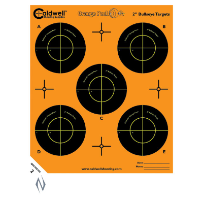 CALDWELL ORANGE PEEL BULLSEYE 2" 10PK