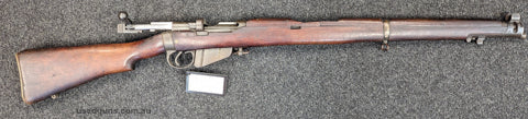 MK III Lee Enfield that needs some TLC. Bore and action are okay and body could use a proper clean up.