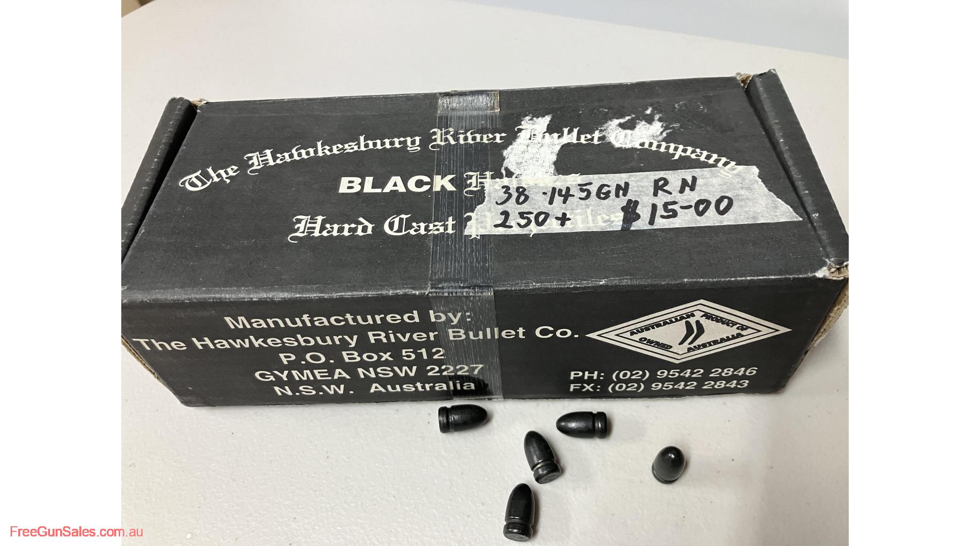 Hawkesbury River 38 cal projectiles Highbury