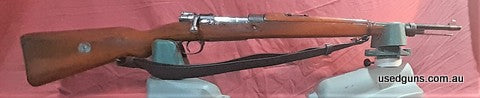 Mauser model 1908 Brazilian contract short rifle, DWM address on side rail excellent bore & original cleaning rod, stock has been finished in Tru oil