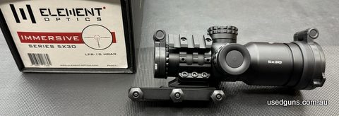 Element Immersive 5x30 now in stock. LPR-1D MRAD reticle in an ultra compact Prismatic Rifle scope with many unique properties including market leading field of