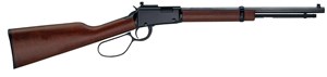 HENRY
H1 TRACKER CARBINE 
LARGER LOOP LEVER
LEVER ACTION
16.5 INCH OCTAGONAL BARREL
SKINNER PEEP REAR SIGHT
BRASS BEAD FRONT SIGHT
WALNUT STOCK AND FOREND

AVAILABLE IN
H001TRP22 22LR 13 SHOT NEW $1179
H001TRP22M 22WMR 10 SHOT NEW $1349