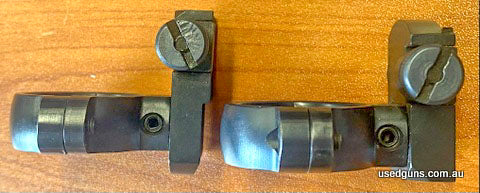 Brno Hillver 30mm Rings to suit a Brno or CZ 457. 30mm low rings, Possibly Lynx rings