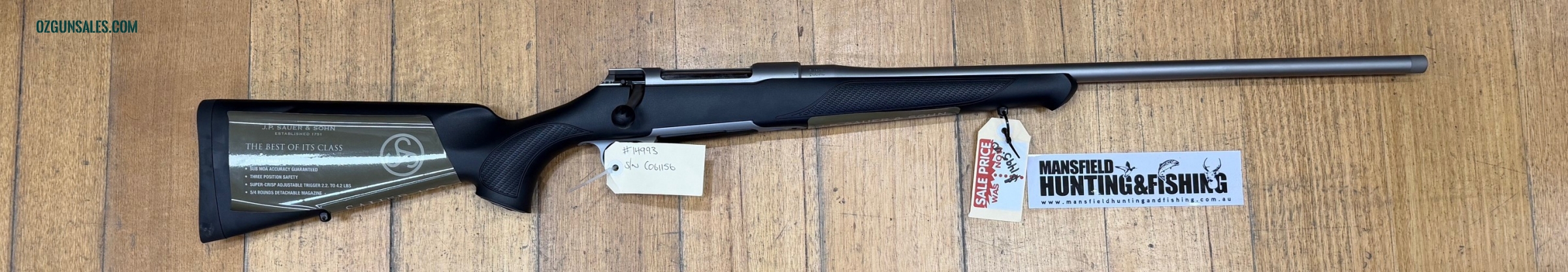 #14993 Sauer 100 Stainless XT 300 Win Mag