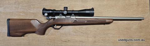 Excellent condition walnut stock Lithgow LA-101 chambered in 22LR. Priced to sell!