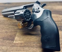 .22LR S&W Revolver. A solid piece of work. Very accurate, has won me many competitions. Cleaned after every shoot. Great weight and Balance. More pics available