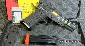 Awesome, accurate gun. Cannot fault. Plenty of pictures available. Comes with 2 mags and original case as pictured. Only selling as I have upgraded to an STI st