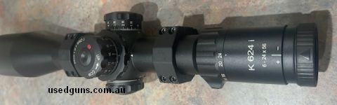 Kahles k6i 6-24x56 in excellent condition with vortex rings cmr3 reticle