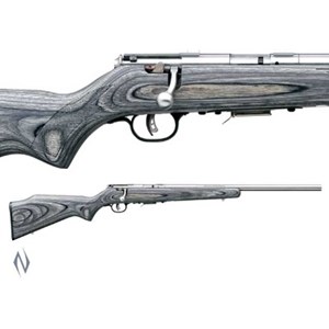 SAVAGE
93R17BVSS
MODEL 93R17 LAMINATED VARMINT
17HMR 5 SHOT
STAINLESS STEEL
GREY LAMINATE STOCK

NEW $1049