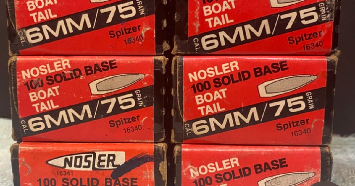 6mm Projectiles / 243 Cases / 243 Cartridges