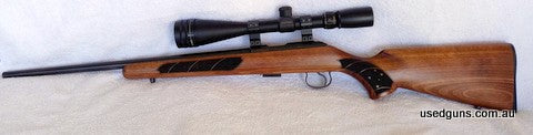 CZ 455 Bushman Special limited edition rifle. Southern Cross etched into timberwork. In excellent condition as only used occasionally in sporter class in benchr