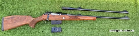 Voere lbw 6.5x55 also 9.3x62 switch barrel with mags to suit both calibres shoots very well excellent condition