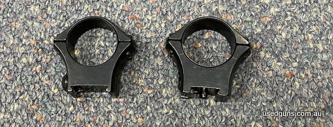Sako Optilock 1 inch ring mounts. Dovetail. $328 RRP. Only $199. $15 post Australia Wide. 2 month lay-by available with a 20% deposit.