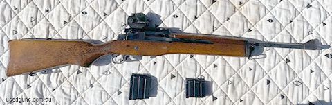 Ruger Mini 14 in fair used condition. Some blueing worn off and pitting of barrell, rifling and internals are good. Shoots as well as any other mini 14, only se