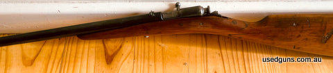Rare thumb trigger Winchester barrel and action are in quite good condition a little pitting but not bad the stock was rough so I repaired it with epoxy and tru