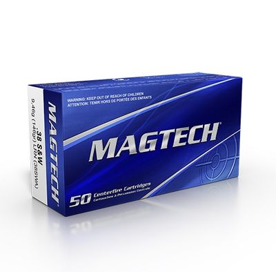 Magtech 38 S&W 146GR LRN - 50 Bullets per Pack