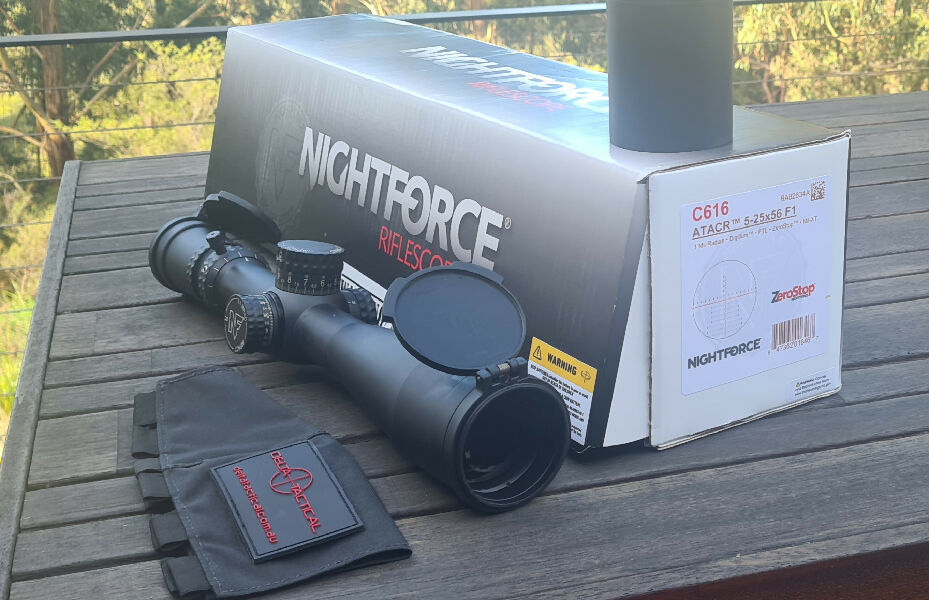 Nightforce ATACR F1 5-25x56 Mil-XT reticle Mrad scope. Owned since new, great condition. Slight wear marks from previous scope rings.
