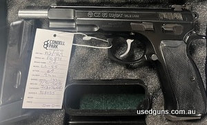 Ccased with 5 magazines. this firearm is a one owner pistol. Reason it has the longer barrel as the barrel was changed in the by buy back. We have the paperwork