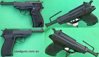 Walther P1 - West German Army Bundeswehr side arm, military surplus FTR 12/81 fitted with new slide/barrel/frame, slide factory restamped with matching serial. 