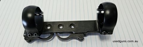 Blaser mount with one inch rings.  good condition and supplied with a scope and not needed by me.  machined steel base and  alloy rings.  plus post. text me for