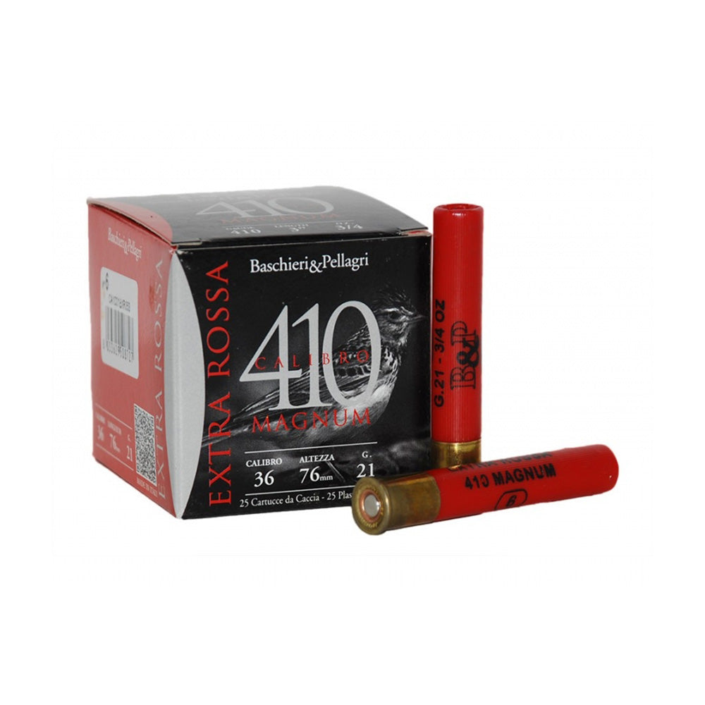 B and P Extra Rossa 410 Magnum 2.5Inch size 6 - 25pk