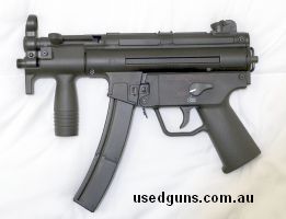 No licence required to own in QLD . Full size and weight non-firing replica of an H&K MP5K, metal and solid plastic construction. Can be cocked and dry-fired. C