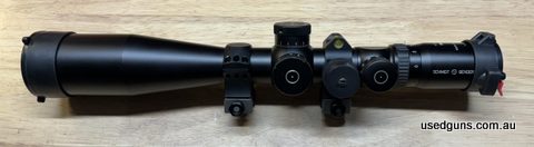 S&B PM2 scope in the hard to get 4-16x50 single turn turret. Amazing clarity as you‚Äö√Ñ√¥d expect, FFP illuminated PF4L reticle, including 34mm tube, side para