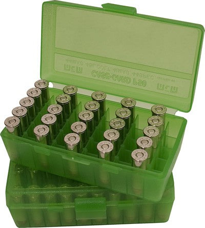 MTM 50RD AMMO BOX PISTOL 10MM / 45ACP
