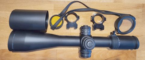 Stryker HD riflescopes have high-quality ED low dispersion glass and all the lenses are fully multi-coated. 34mm tube, Trentech rings included.