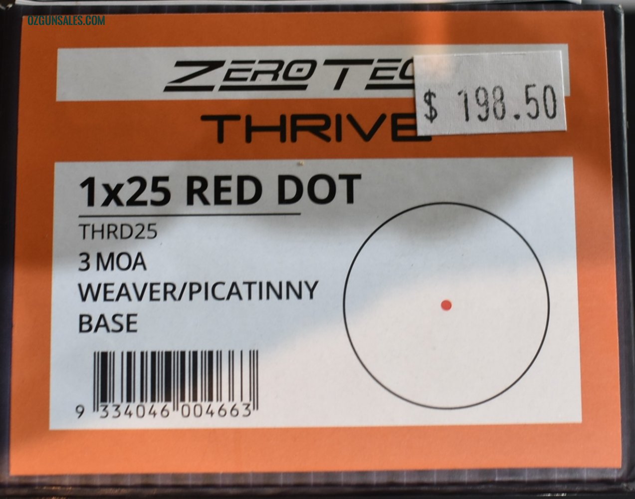 ZEROTECH THRIVE HD 1X25 REFLEX SIGHT
