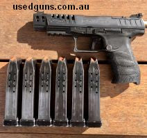 Walther Q5 Match Champion - Extras include 6x Mags, Aluminium Mag bases, Apex Trigger, Custom Holster with hanger, Tungsten Guide rod.