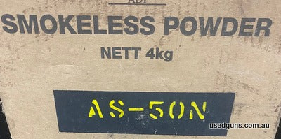Approximately 3kg of AS50N reloading powder stored properly and in excellent condition. Selling as I am helping clear out some reloading supplies. Negotiable on
