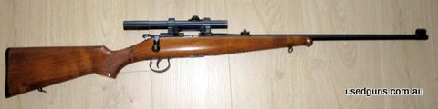 Brno 1, made in 1955 with a Malov/Meopta 2.5x scope. Rifle is in an excellent + condition, close to new as u can get and the scope is also in an excellent condi
