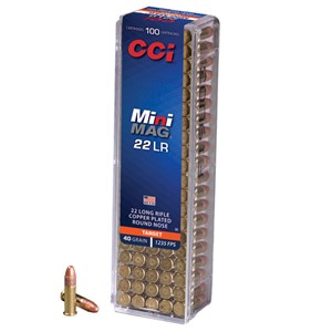 CCI
C30
MINI MAG
22LR 40GR CPRN 
HIGH VELOCITY

$21.90 /PER 100
$98.55 /PER 500
$895 /PER 5000