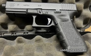 Glock 17 Gen 3 in 9mm. The firearm is in very good condition. Fitted with a Rock Your Glock Adjustable Phantom Trigger. Comes in a case with two magazines and g