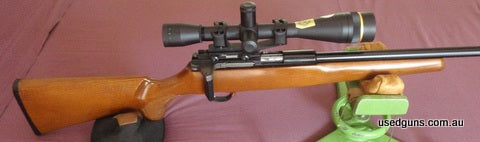 Scope not included, 2 pound two stage trigger, 2 x 5 round magazines. Plus post.