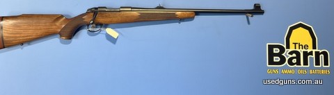 Sako 85 222 Rem Hunter blued with open sights. Is in excellent condition. Lovely walnut stock
