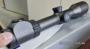 Zeiss Duralyt 2-8x42 illuminated reticle 60. Made in Germany, excellent quality scope. Comes with original box, bikini covers, manual etc. Its basically like ne