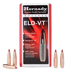 HORNADY
H26103
ELD-VT
EXTREMELY LOW DRAG
VARMINT TARGET
6.5CAL, 100GR, POLYMER TIPPED 
PROJECTILES

SPECIAL
$74.90 /PER 100