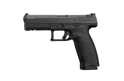 CZ CZP10F P-10 F POLY 9MM, 10 SHOT CASED WITH TWO MAGS 120MM CLUB LEGAL BARREL