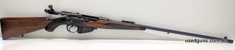 Used Lee Speed 22LR single shot in very good condition. This rifle was originally a BSA 303 that has been converted to 22LR by Parker Hale. Book: A7-3198 - Seri