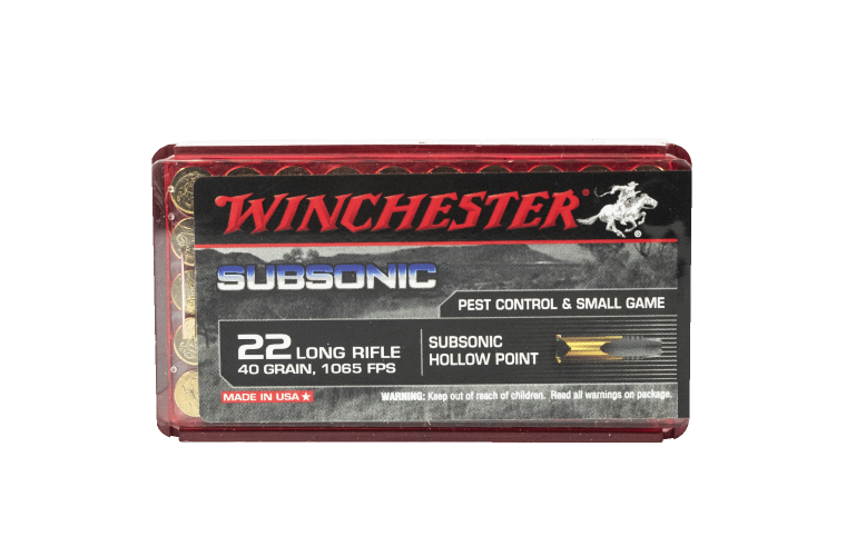 WINCHESTER .22 40GN SUBSONIC 1065FPS