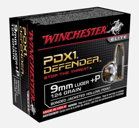Winchester PDX1 9mm 124gr Bonded 20pk